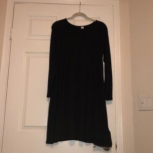 NWT, Old Navy, Large, Black Long Sleeve Dress